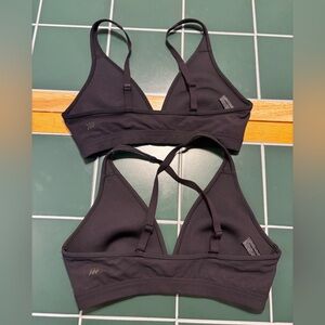 Target All in Motion Triangle Convertible Strap Sports Bra Black Small lot of 2